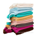 Hot Sale Soft Custom Acrylic Thick Knitted Blanket